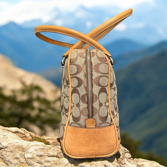 Coach Vintage 1991 Signature Monogram Brown & Tan Tote Rare Limited Edition EUC - Picture 6 of 14